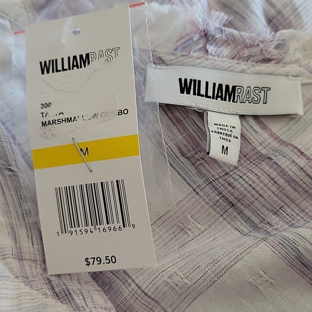 #46 NWT William Rast plaid shirt - Picture 3 of 5